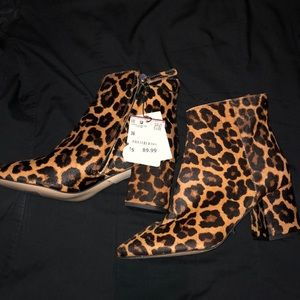Zara Leopard Boots